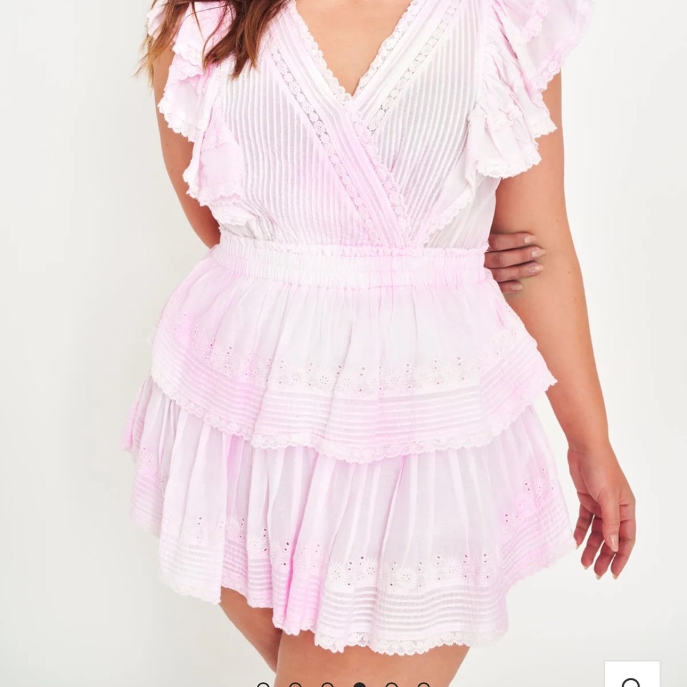 Loveshackfancy pink Gwen Heritage Mini Dress - great condition